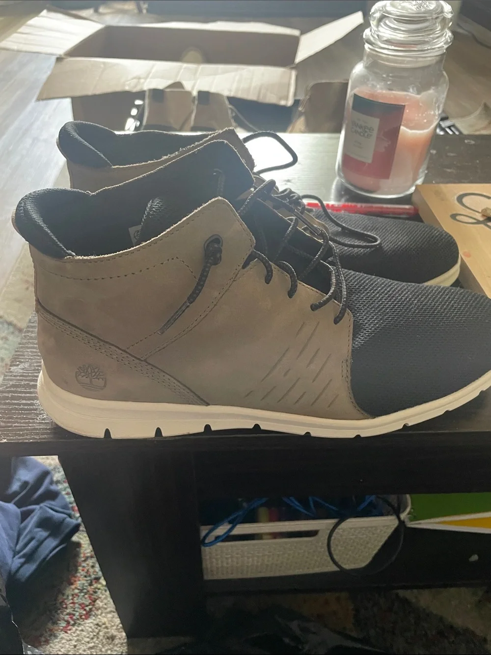 Timberland Men's Tan and Black Chukka Boots
